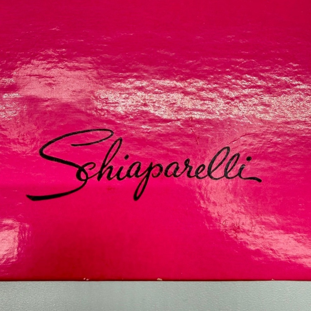 Vintage Schiaparelli Pink Jewelry Box 5" x 5"